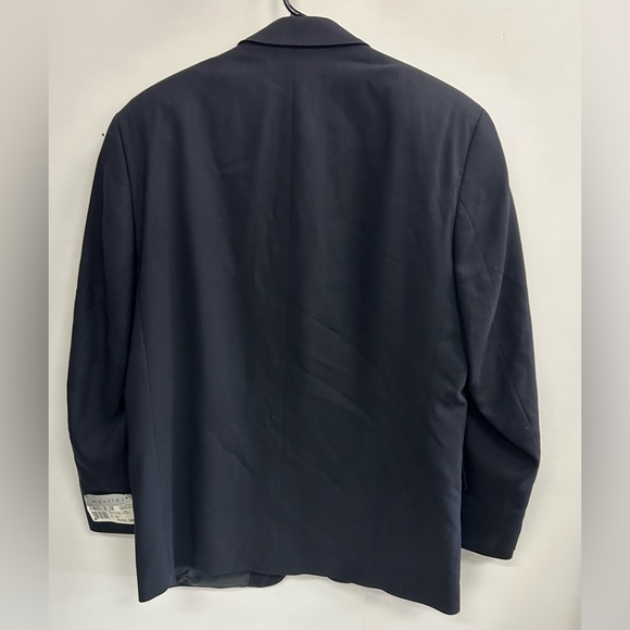 NWT MEN MANTLES BLAZER IN BLACK THREE BUTTONS LINED PURE WOOL size 38s - Picture 3 of 10